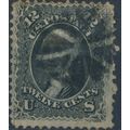 Washington: 12c - USA 1861 - Used Hinged - Sc 69