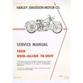 HARLEY-DAVIDSON DUO GLIDE 74 OHV SERVICE MANUAL...
