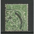 GB 1912 KGV 1/2 Green Downey head Wmk 103. ( T35 )