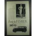 1928 Body by Fisher Ad - Again, in the new Pontiac Six, Fisher proves