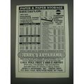 1991 Jerry's Artarama Ad - Paper & Paper Storage