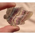 G Fluorite Leaf Gemstone Touch Stone 2.50 Inch ...