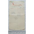1962 invoice The Deanwater, Woodford, Cheshire