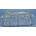 Vintage INDIANA GLASS Crystal Clear Divied Frui...