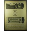 1960 American Express Travelers Cheques Ad - way to carry your money