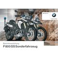 BMW F800GS SONDERFAHRZEUG BETRIEBSANLEITUNG 201...