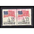 Used 2115a 22c U.S. Flag Very Fine CNP Left 1 P...