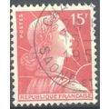 France 1955 - 15f carmine - "France" - used 3