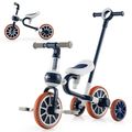 4-in-1 Kids Trike Bike with Adjustable Parent P...