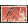 Australia 1957 Christmas 3 ½d Scarlet SG298 FU