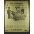 1965 Rover 2000 Ad - Monte Carlo Rally 1965 237 started, 22 finished all stages