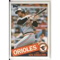 1985 Topps Baseball card 755 Ken Singleton
