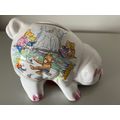 VINATGE PIGGY BANK - TEDDY BEAR SCENES