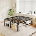 20 Inch Tall Full Size Bed Frame with Large Sto...