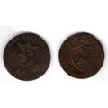 Great Britain. Lancaster Halfpenny 1791. dy17219