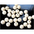 10 no. Modern Art Cream Reticulated10mm Beads J...