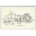 Sussex RUSPER Church Art Postcard by O. Pigrome