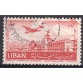 Lebanon 1952 (Air) - SG447 - 5p red - Beirut Ai...