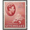 Seychelles 1941 SG139a 15c Brown-Carmine Mounte...