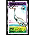 Mongolia 1990 Birds 60M Used Stamp Crane #2