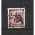 SouthAfrica.SG186 1c Black Wildebeest.Fine Used...