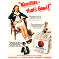 1952 Kensitas Cigarettes Full Page Vintage / Re...