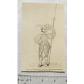 1860s engraving - Suit of ribbed & engraved Armour