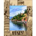 Italy Collage Laser Engraved Wood Picture Frame...