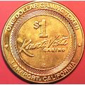 Konocti Vista. $1 Casino Token. Lakeport, CA. P40.