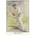Patsy Hendren Middlesex England Cricket Paintin...
