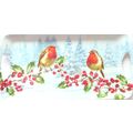 Christmas Robin in a Winter Scene Melamine Tray...