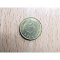 1989f 5 Pfennig Germany Coin