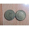 Spain 1964 Franco 1963-1964* 1 Peseta Coin