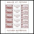 Wallis and Futuna In the Past 2v Full sheet Typ...