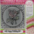 Beautiful Rose Embossing Folder & Stamps Set. S...