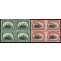 294-95, Mint NH 1-2¢ Blocks of Four SCV $330 * ...