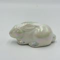Vintage Mosser art glass iridesent bunny Rabbit...