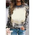 Multicolor Vintage Bleached Tie Dye Long Sleeve...