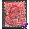 GB stamps 1902-10 KEV11 - 1d SG219 Exeter 1