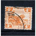 MALAYSIA 1926 SG60 4c ORANGE FINE USED