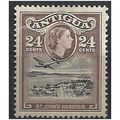 Antigua 1953 SG129 24c Black & Chocolate Fine M...