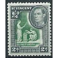 St Vincent 1938 SG152 2d Green & Black Mounted ...