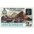 Ascension QEII 1975 Occupation 2p Royal Navy Mo...