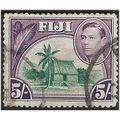 Fiji 1938 SG266 5/- Green & Purple Fine Used . ...