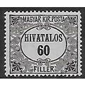 Di Mi 3: 60 f. brown-black/black Official Stamp...
