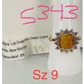 Ring Bomb Party Sz9 RBP LC Peach Ombre Crystal ...