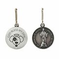 God Bless My Dog St. Francis Pet Medal with Two...