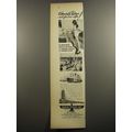 1952 American President Lines Cruise Ad - Heavenly Days - and glamorous nights
