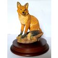 CERAMIC FIGURINE - LEONARDO FOX 1993 - SITTING ...