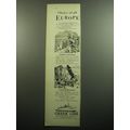 1957 Greek Line Cruise Ad - Choice of all Europe